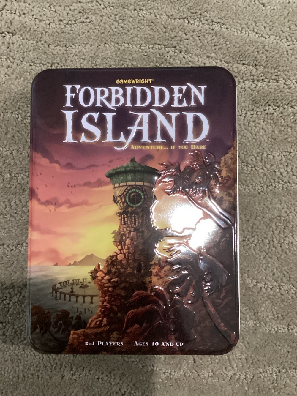 Gamewright Forbidden Island Adventure Board Game - Sunset Artwork